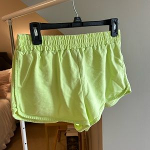Forever 21 Neon Yellow Sweat Shorts - Women’s Medium